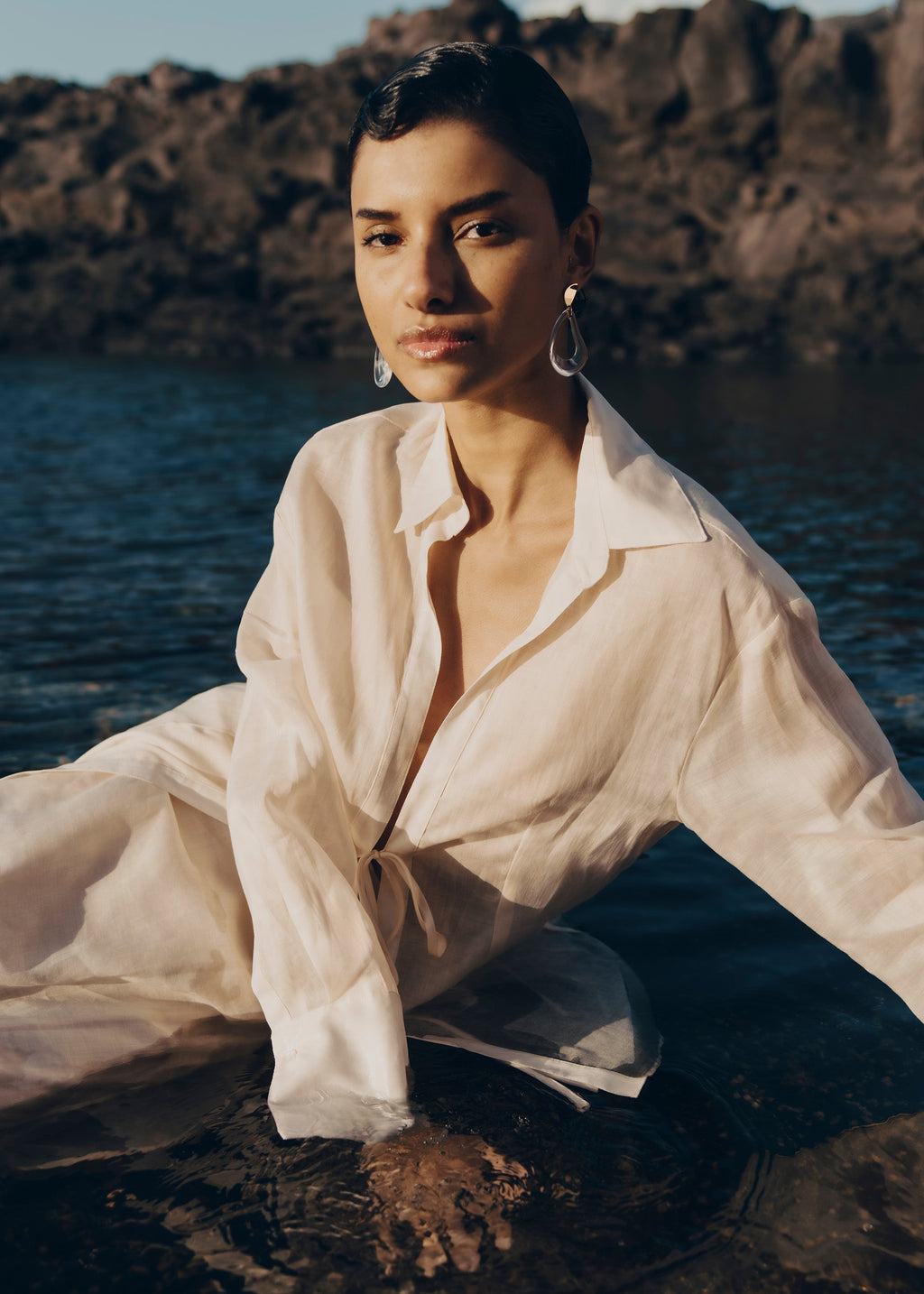 Naé Drop Earrings - Glass