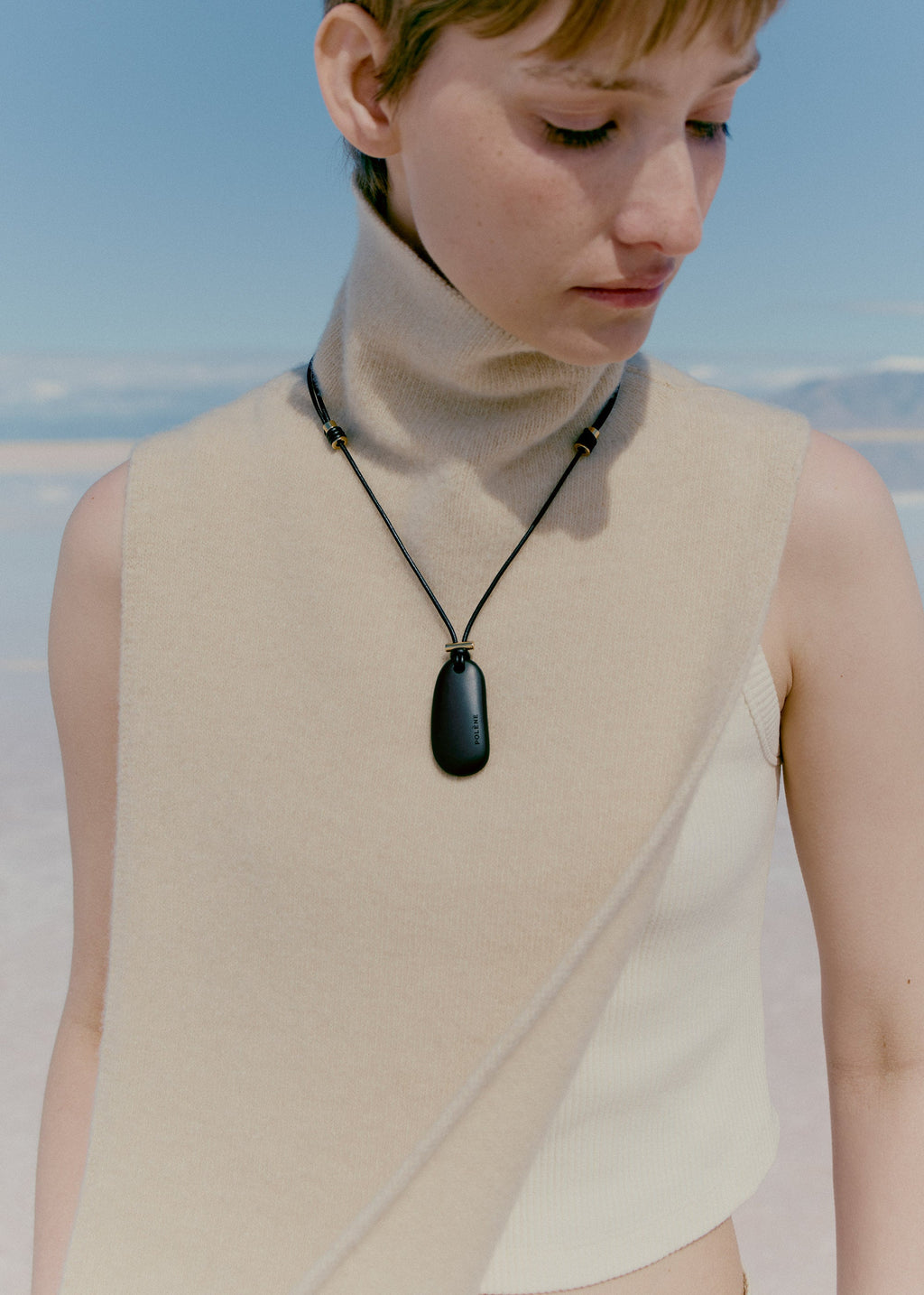 Téré Pendant - Black Marble