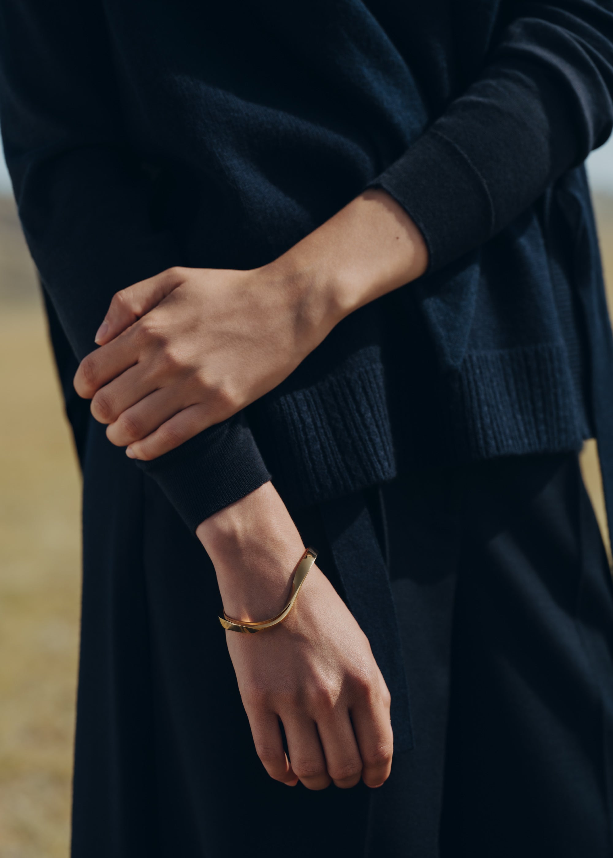 Éole Bangle - 24 carat gold-gilded