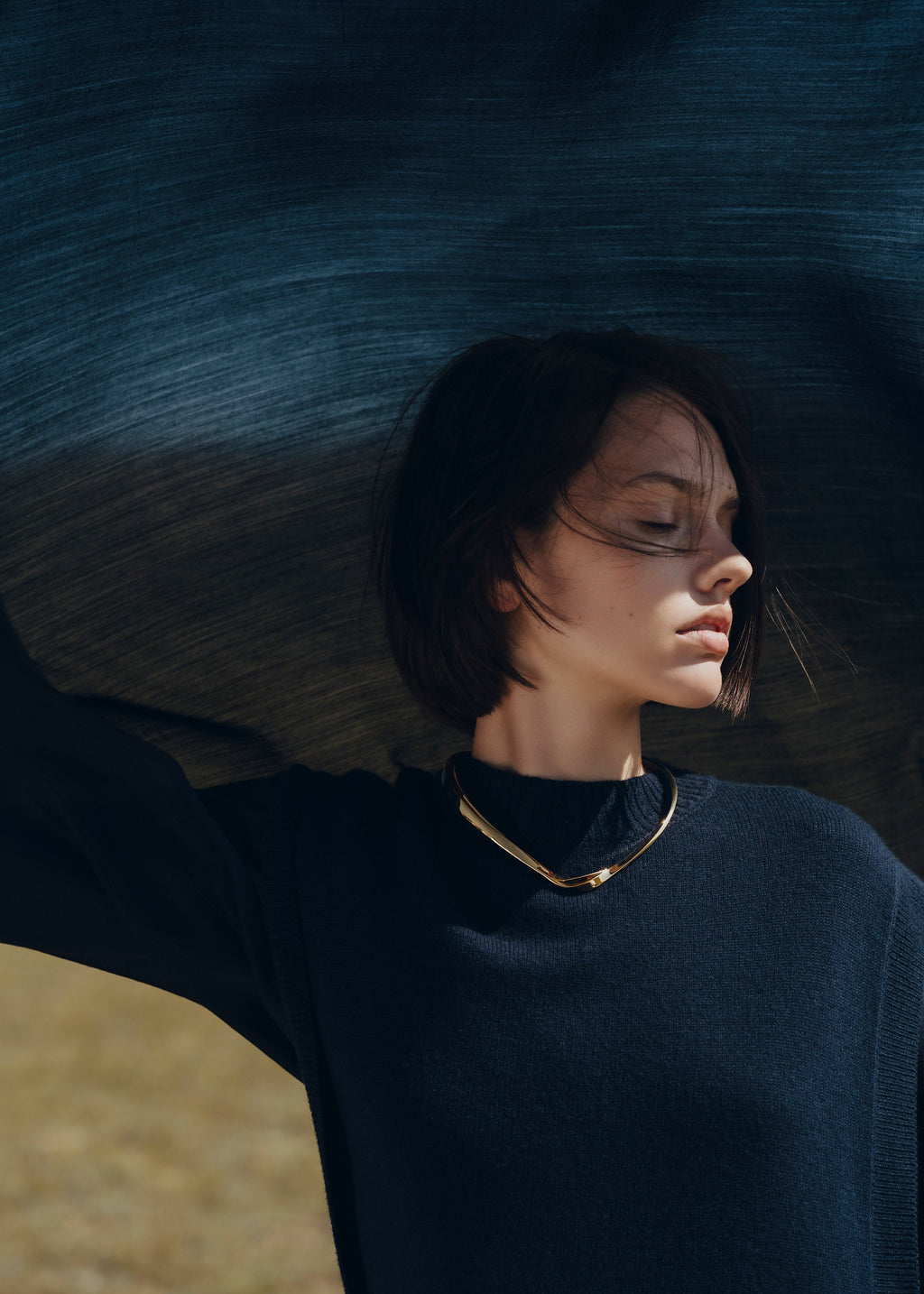 Éole Necklace - 24 carat gold-gilded