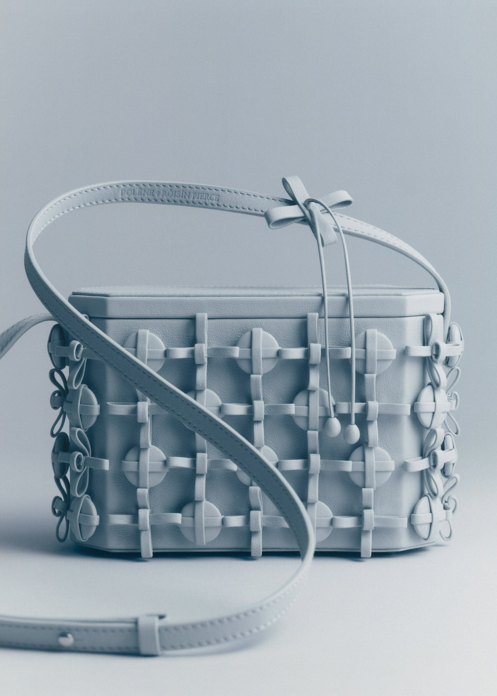 Button Bow Box - Cloud