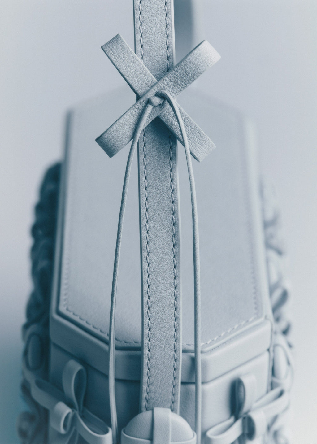 Button Bow Box - Cloud