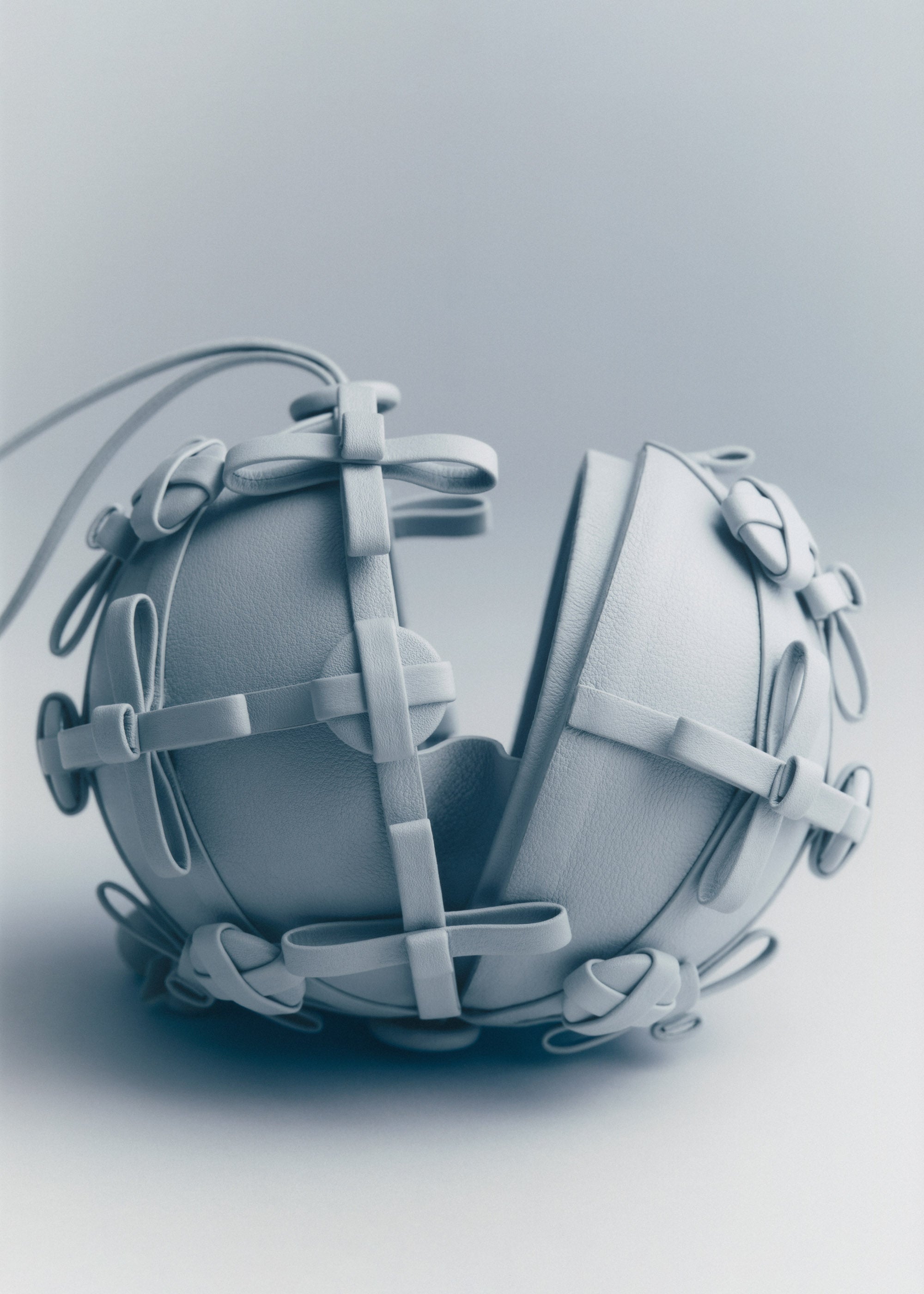 Button Bow Sphere - Cloud