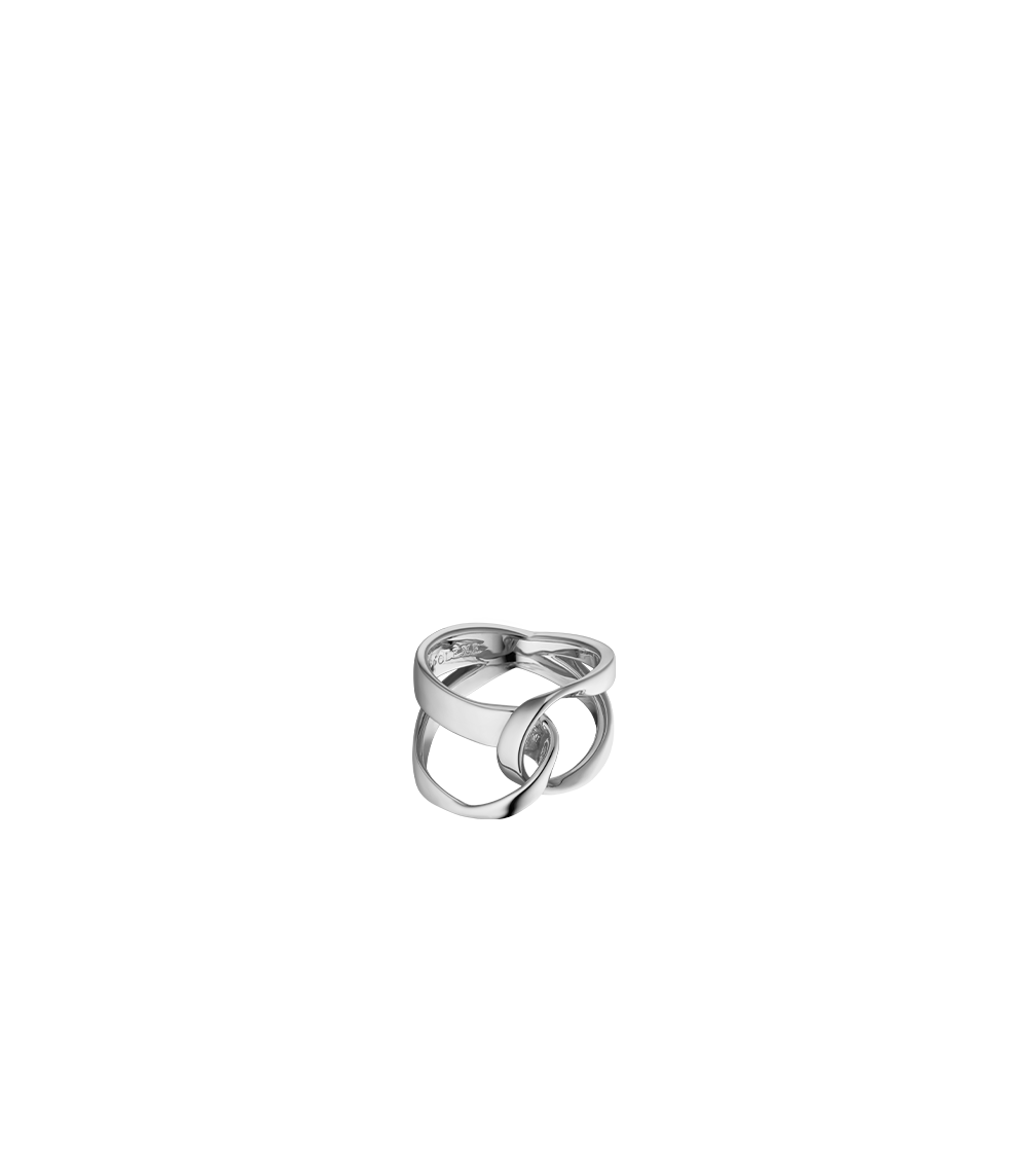 Éole Ring - Silver in rhodium-plated brass