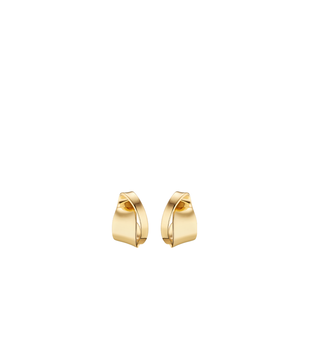Éole Curled Earrings - 24 carat gold-gilded